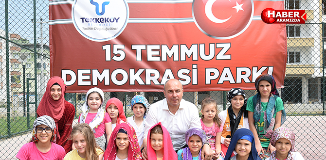 Tekkeköy Belediyesinin yeni parkının ismi 15 Temmuz Demokrasi parkı oldu