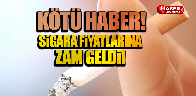 Tiryakilere Kötü Haber Sigaraya Zam Geldi!