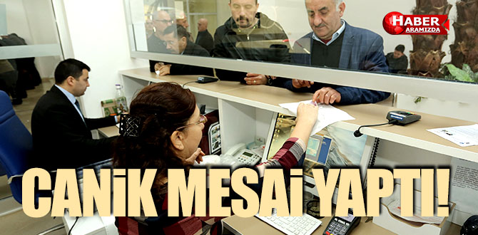 Haftasonu Canik mesai yaptı