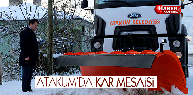 Atakum’da kar mesaisi