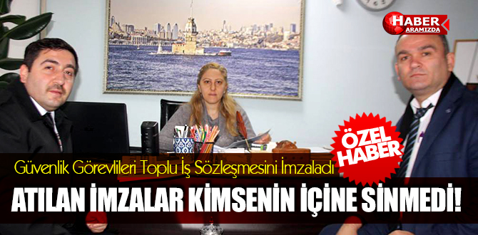 Samsun’da Güvenlik Görevlileri Toplu İş Sözleşmesini İmzalıyor