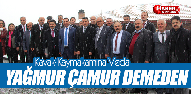 Sarıcaoğlundan Kavak Kaymakamına Veda Programı