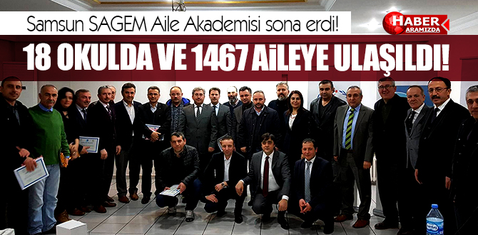 Samsun SAGEM Aile Akademisi sona erdi!