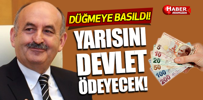Hükümet Düğmeye Bastı! İşçi Maaşının Yarısını Devlet Karşılayacak!