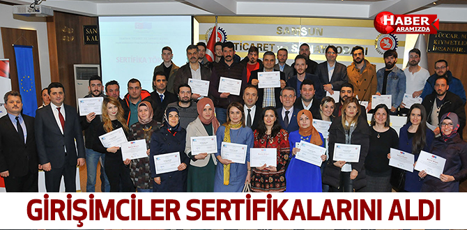 Girişimciler sertifikalarını aldı