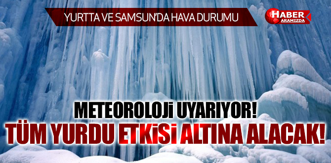 Yurtta ve Samsun’da Hava Durumu! Meteorolojik Uyarılar Sürüyor!