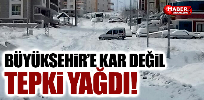 Samsun Büyükşehir Belediyesine Kar Değil Tepki Yağdı!