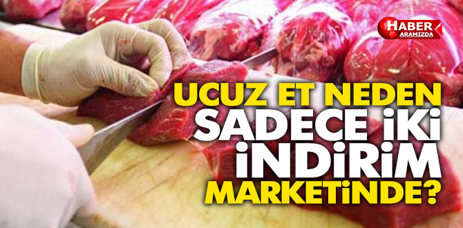Ucuz et neden sadece iki indirim marketinde!