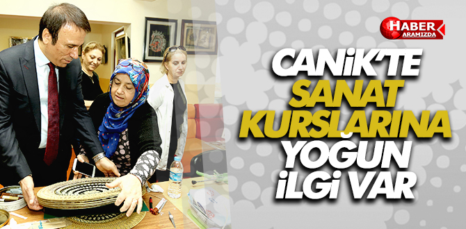 Canik’in kurslarında sanat üretiliyor