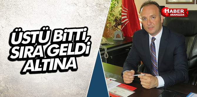AKCAGÖZ ‘ÜSTÜ BİTTİ, SIRA GELDİ ALTINA’
