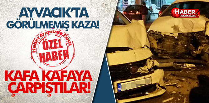 Ayvacık’ta Hayrete Düşüren Kaza!