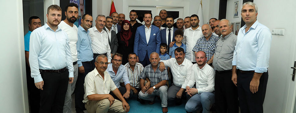 BAŞKAN TOK İLKADIMLILARI BELEDİYEDE AĞIRLADI