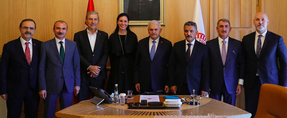 SAMSUN HEYETİ, MECLİS BAŞKANI’NI ZİYARET ETTİ