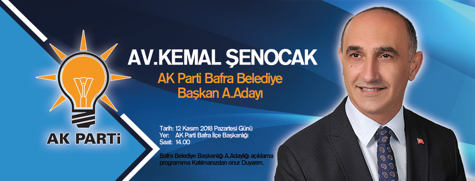 AV. KEMAL ŞENOCAK ADAY ADAYI OLUYOR