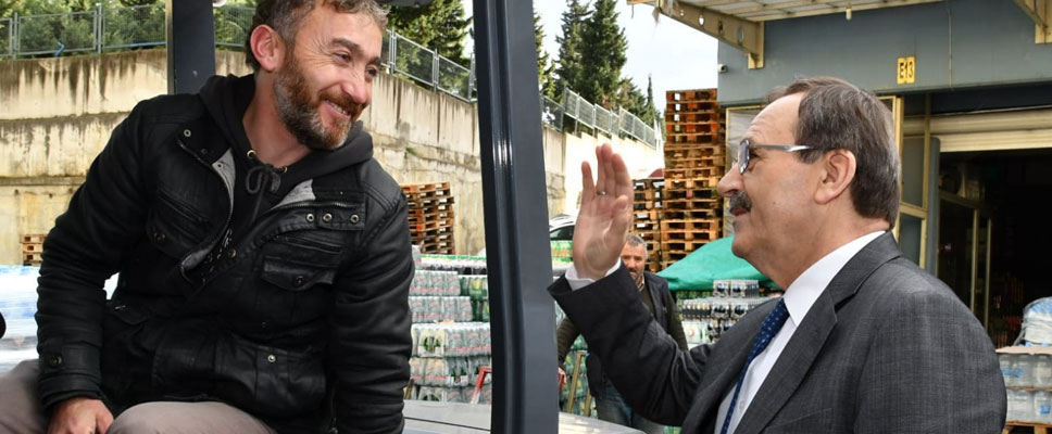 Başkan Şahin Gıda Borsası esnafını ziyaret etti