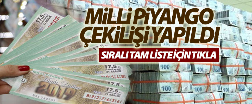 Milli piyango sonuçları açıklandı