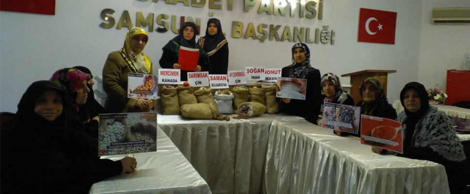SAADET PARTİLİ KADINLARDAN YERLİ MALI HAFTASI