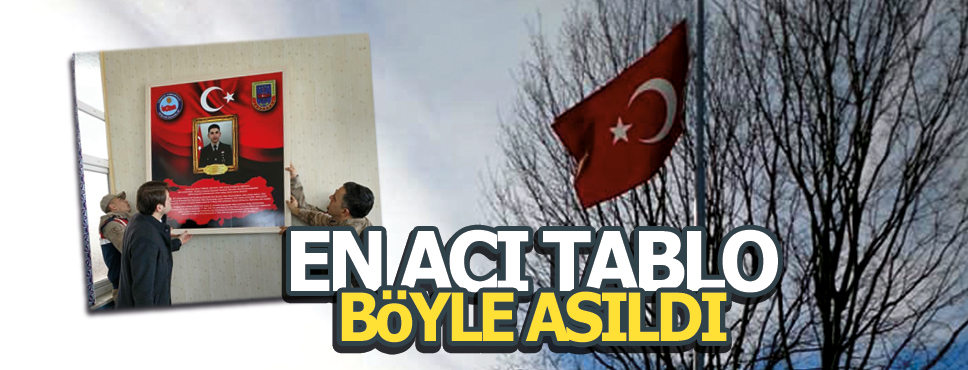 En Acı Tablo Camiye Asıldı