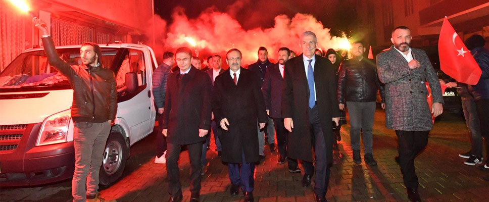 Soğuk havada muhteşem karşılama