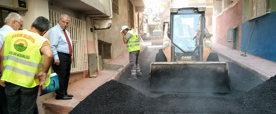 Başkan Demirtaş Asfalt Çalışmalarını Yerinde İnceledi