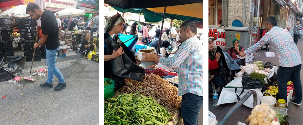 İlkadım’dan Pazar Yerlerinde Çöp Poşeti Uygulaması