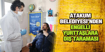 Atakum’da engelli yurttaşlar diş taramasından geçti