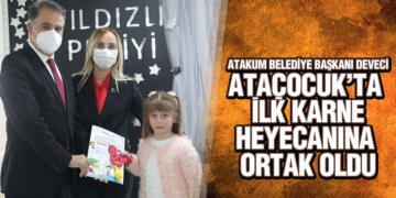 AtaÇocuklu Minikler İlk Karnelerini Başkan Cemil Deveci’den Aldı