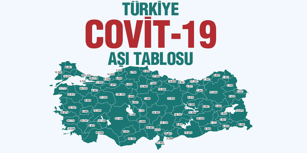 Türkiye’nin aşı haritası erişime açıldı!