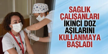 OMÜ’de Sağlık Çalışanları İkinci Doz Aşılarını Vurulmaya Başladı