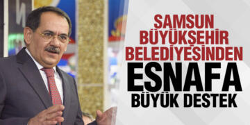 SAMSUN BÜYÜKŞEHİR BELEDİYESİNDEN ESNAFA BÜYÜK DESTEK