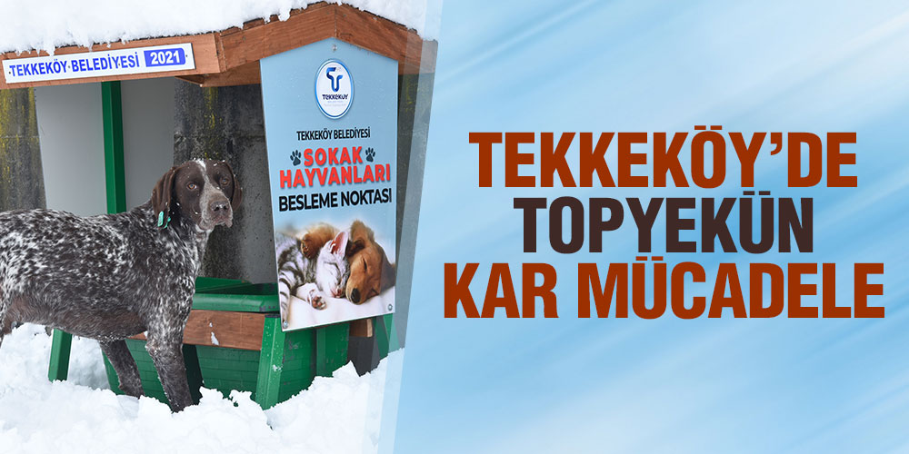 TEKKEKÖY’DE TOPYEKÜN KAR MÜCADELE