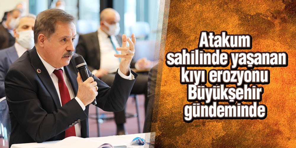 Atakum Sahilinde Yaşanan Kıyı Erozyonu Büyükşehir Gündeminde