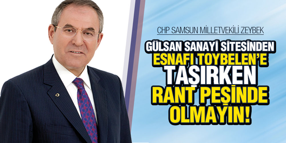 Zeybek’ten Gülsan Sanayi Sitesi Açıklaması