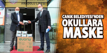 Canik Belediyesi’nden Okullara Maske