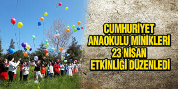 Cumhuriyet Anaokulu Minik Öğrencilerinden 23 Nisan Etkinliği