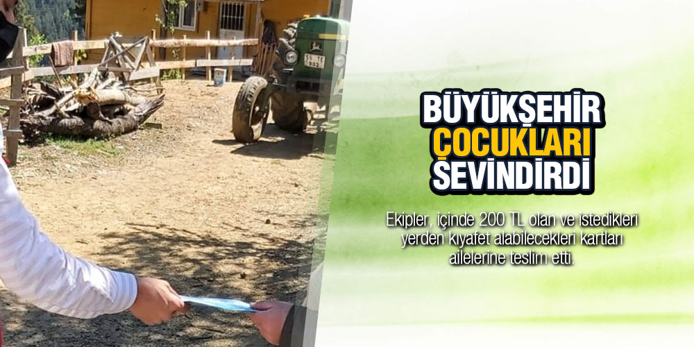 Büyükşehir Çocukları Sevindirdi