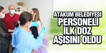 Atakum Belediyesi Personeli İlk Doz Aşısını Oldu