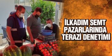 İlkadım Zabıta Ekipleri Pazar Esnafının Tartı Ayarlarını Kontrol Etti