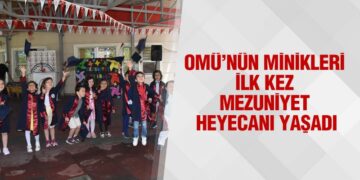 OMÜ’nün Minikleri İlk Kez Mezuniyet Heyecanı Yaşadı