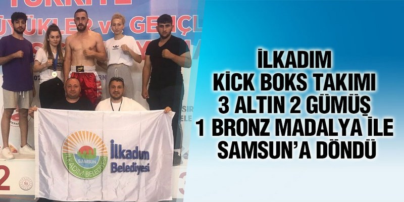 İlkadım Kick Boks Takımı Madalyalarla Samsun’a Döndü