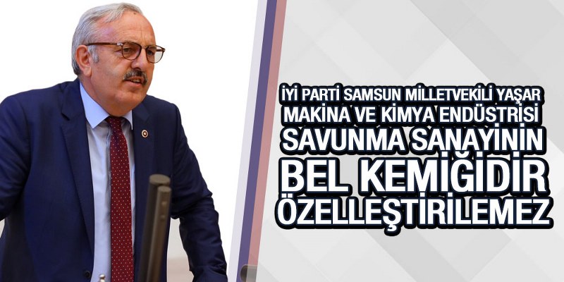 Yaşar’dan Makine Kimya Açıklaması