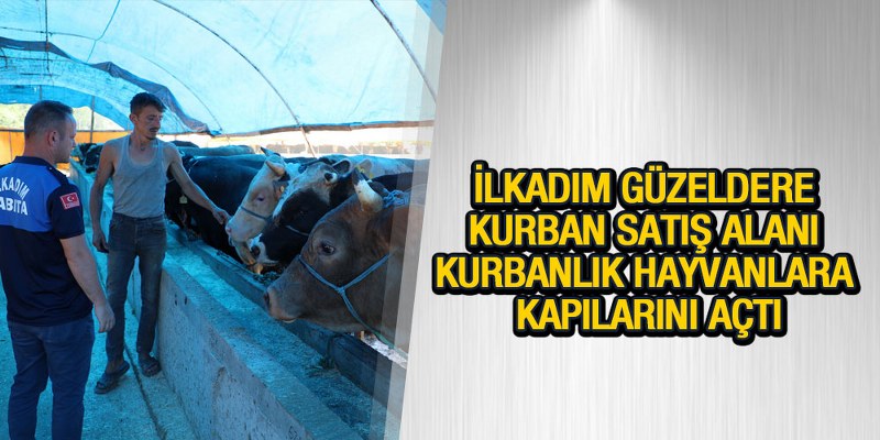 İlkadım Güzeldere Kurban Satış Alanı Kurbanlık Hayvanlara Kapılarını Açtı