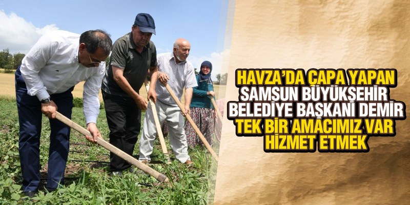 Başkan Demir Havza’da Çapa Yaptı