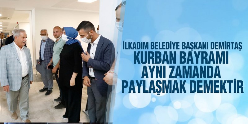 Başkan Demirtaş, Son Mesai Gününde Personeli İle Bayramlaştı