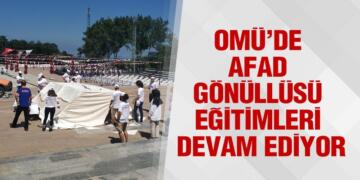 OMÜ’de AFAD Gönüllüsü Eğitimleri Devam Ediyor
