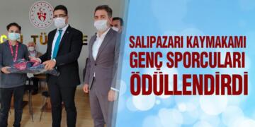 Salıpazarı Kaymakamı Genç Sporcuları Ödüllendirdi