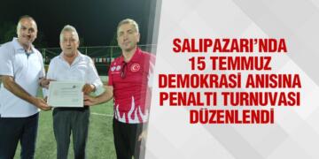 Salıpazarı’nda 15 Temmuz Demokrasi Anısına Penaltı Turnuvası Düzenlendi