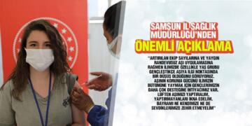 Samsun’da Aşı Çalışmaları