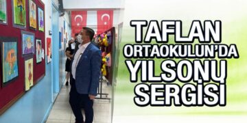 Taflan Ortaokulun’da, Yılsonu Görsel Sanatlar Ve Tasarım Sergisi
