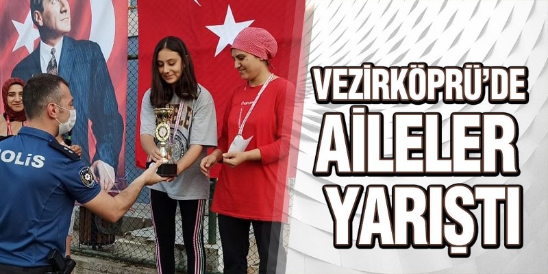 Vezirköprü’de Aileler Yarıştı